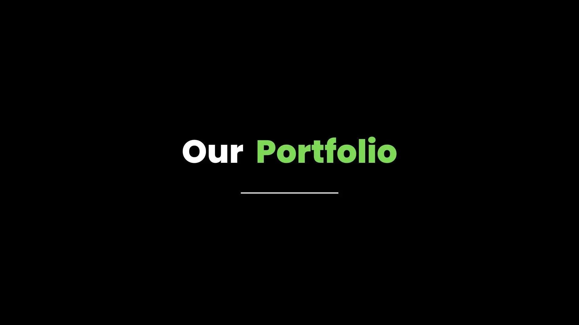 Our Portfolio and Projects